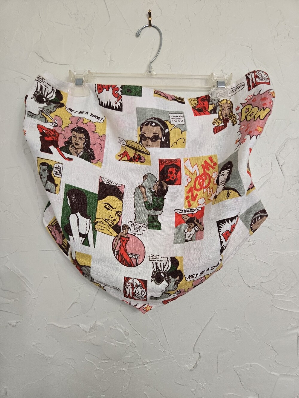 Reformation Linen Comic Cartoon Strapless Dillon Top, 16 - Picture 3 of 13